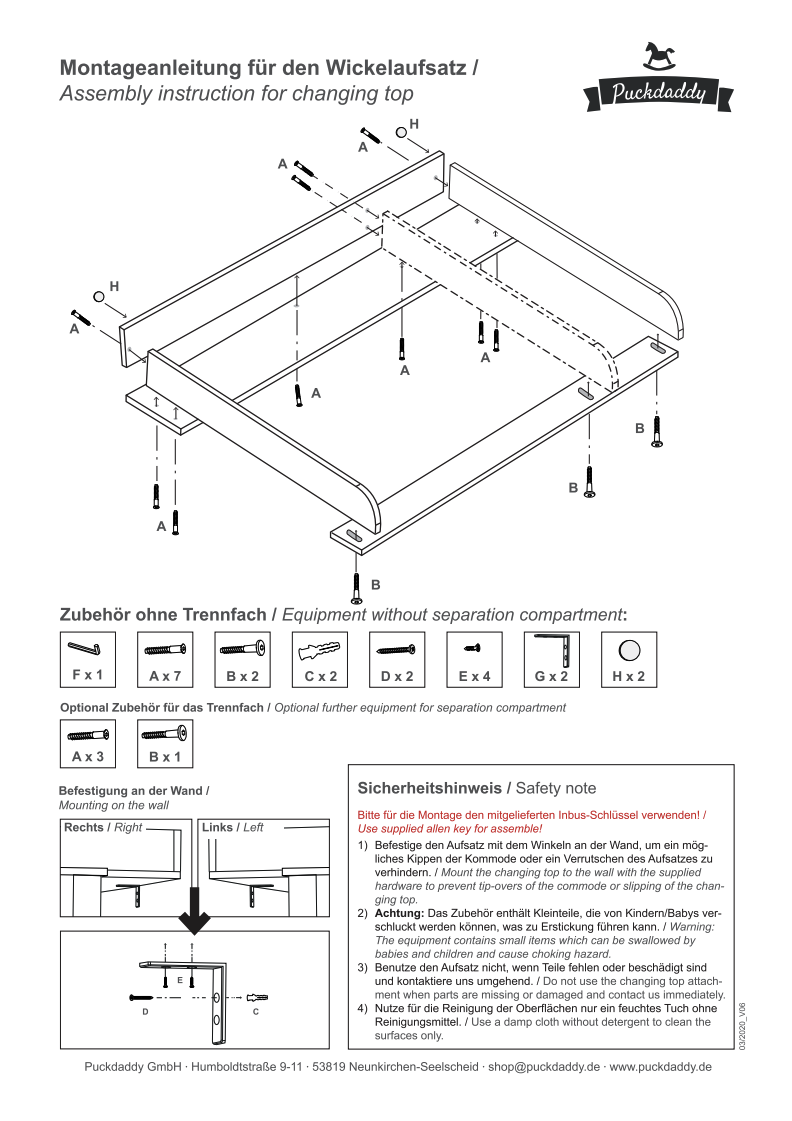IKEA Brimnes Wickelaufsatz – Anleitung
