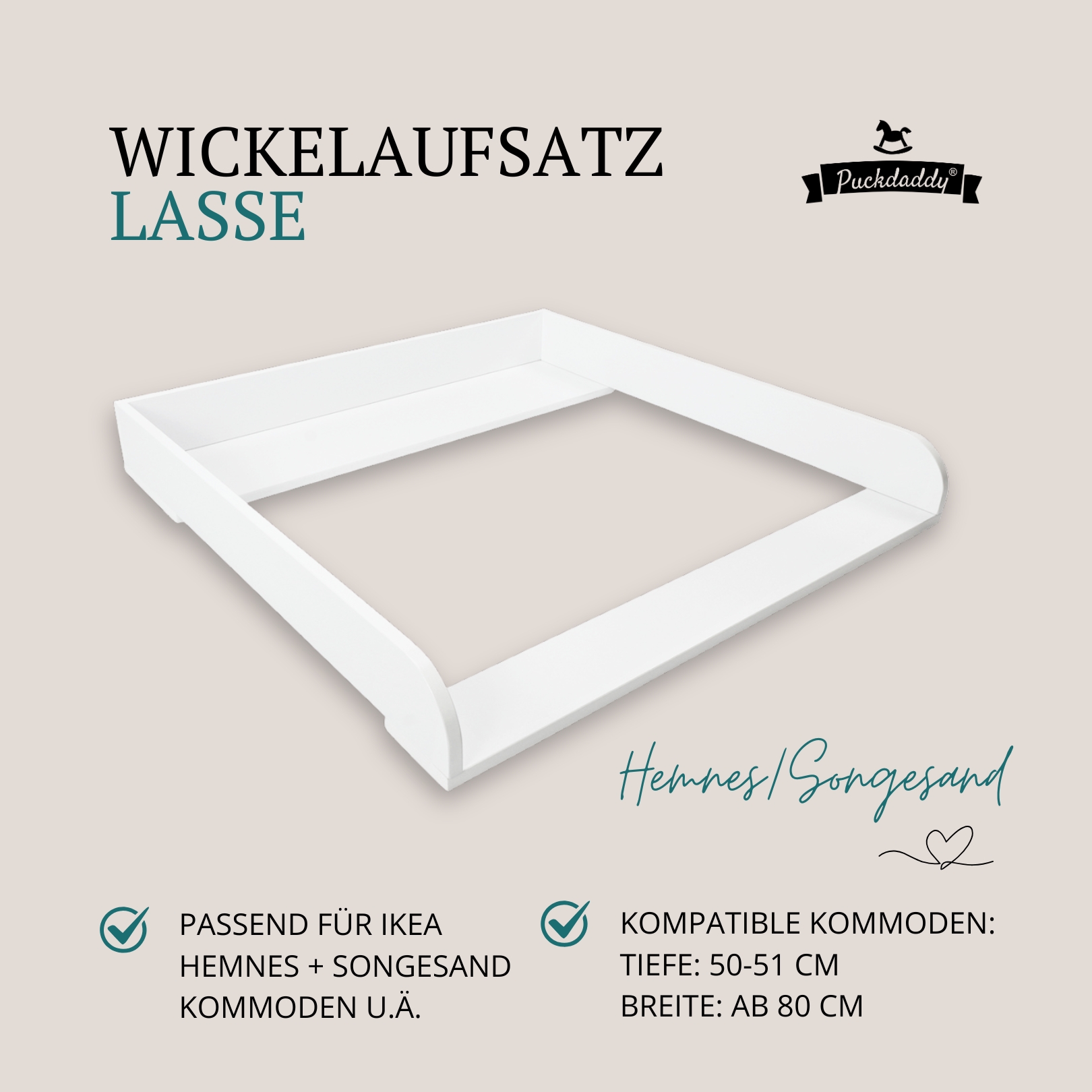 Changing unit for IKEA Hemnes/Songesand - Lasse