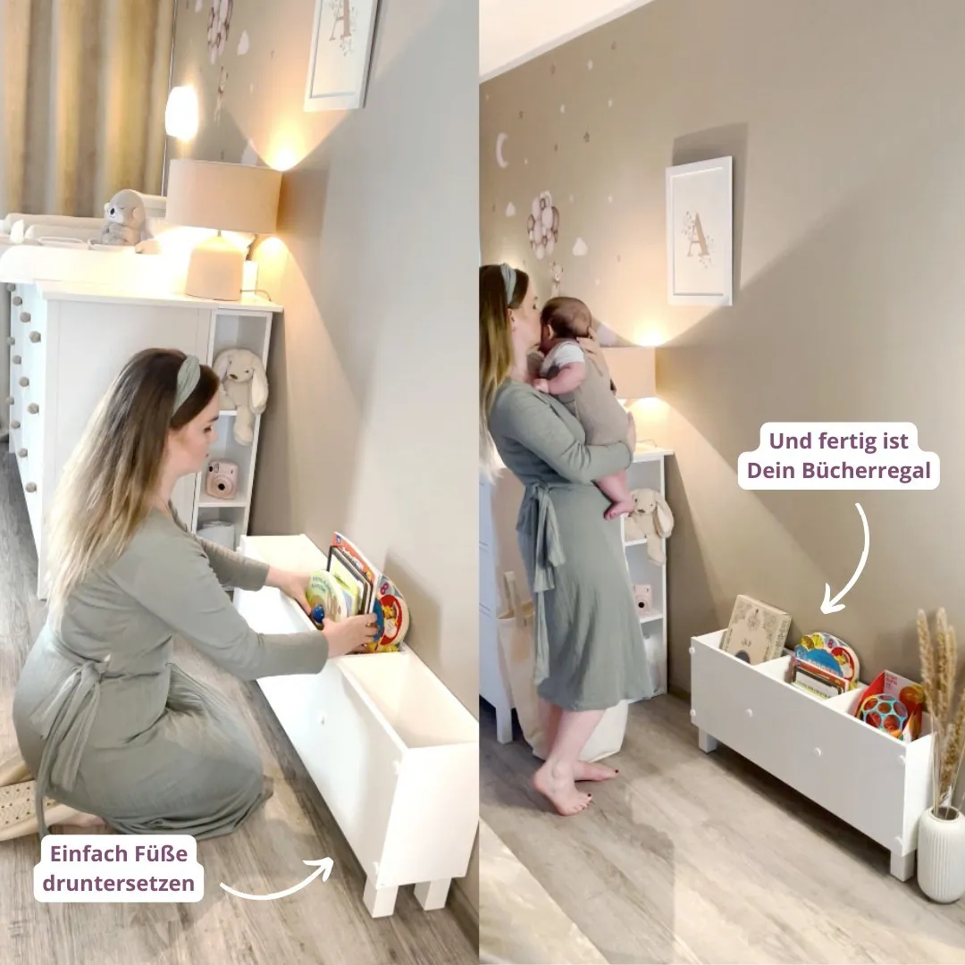 Wohoooo, das ist der #gamechanger an Deinem Wickelplatz: Das Stauraumregal Max. 🥳 Um eine möglichst große Wickelfläche zu haben, musst Du Deine Kommode für die Verwendung unserer Wickelaufsätze von der Wand hervorziehen. Die dadurch entstandene Lücke kannst Du prima mit einem Stauraumregal schließen. 📐 So hast Du zusätzliche Ablageflächen geschaffen und einer perfekten Organisation Deines Wickelplatzes steht nichts mehr im Wege. 🧸

Und weißt Du was das Besondere ist: Nach der Wickelzeit kannst Du das Regal wunderbar als Bücher- oder Aufbewahrungsregal weiterverwenden (mehr dazu im Slider), wie hier bei der lieben @mamaplanetblog. 📚 ➡️

Das Stauraumregal Max hat die Maße 19x30x97 cm und ist für die IKEA Malm-Kommode mit 4 Schubladen geeignet. 😍

#puckdaddy #puckdaddyfamily #stauraumregal #wickelplatz #wickelkommode #wickeltisch #babyroom #babyzimmer #pregnant #baby2024 #sale #angebot #babyerstausstattung #ikea #malm #bücherregal #momhack
