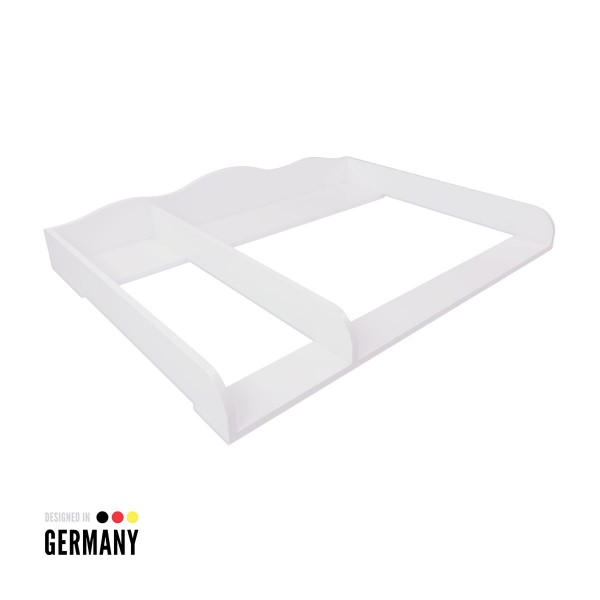 Changing top Frederik XXL with divider, white, IKEA Hemnes