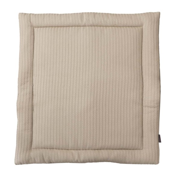 Skady changing mat in cable knit pattern, sand, 65x75 cm