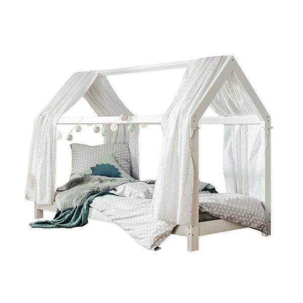 House bed Finn, white, 90x200cm