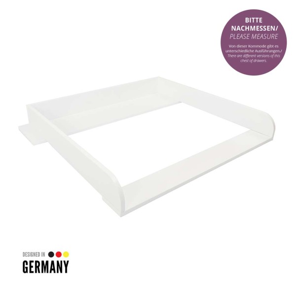 Changing top for IKEA Koppang - Knut with wide cover, white