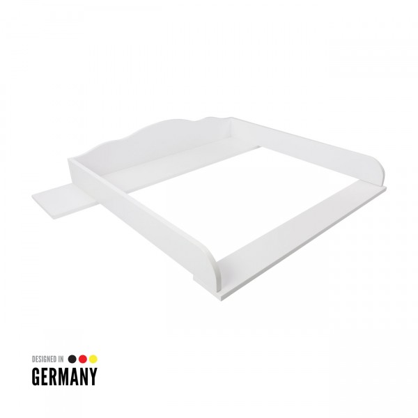Linus changing top with wide cover, white, IKEA Hemnes