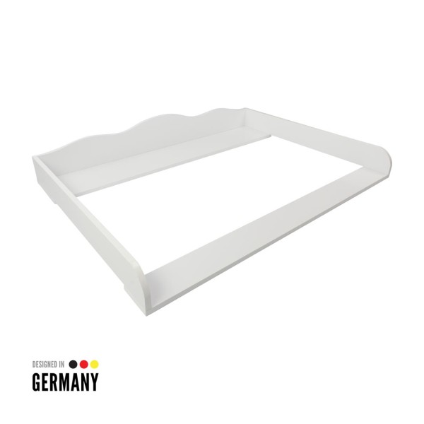 Puckdaddy Baby Wickelaufsatz XXL-Extrabreit für IKEA Hemnes in weiß 