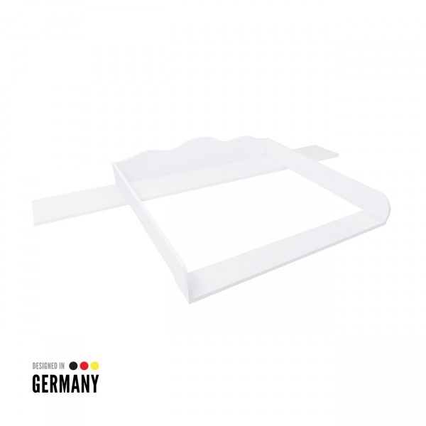 Changing top Emil with 160cm wide cover, white, IKEA Hemnes