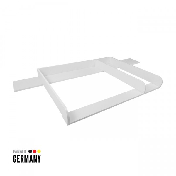 Wickelaufsatz Matz mit 159,5 cm Blende und Trennfach, weiß, IKEA Hemnes