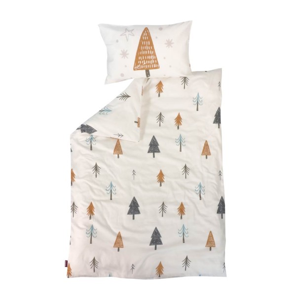 Thala children&#039;s bed linen set, white, Forest, 100x135cm