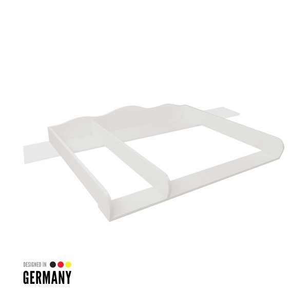 Ausstellungsstück: Wickelaufsatz für IKEA Hemnes - Noah, 160cm Blende &amp; Trennfach, weiß